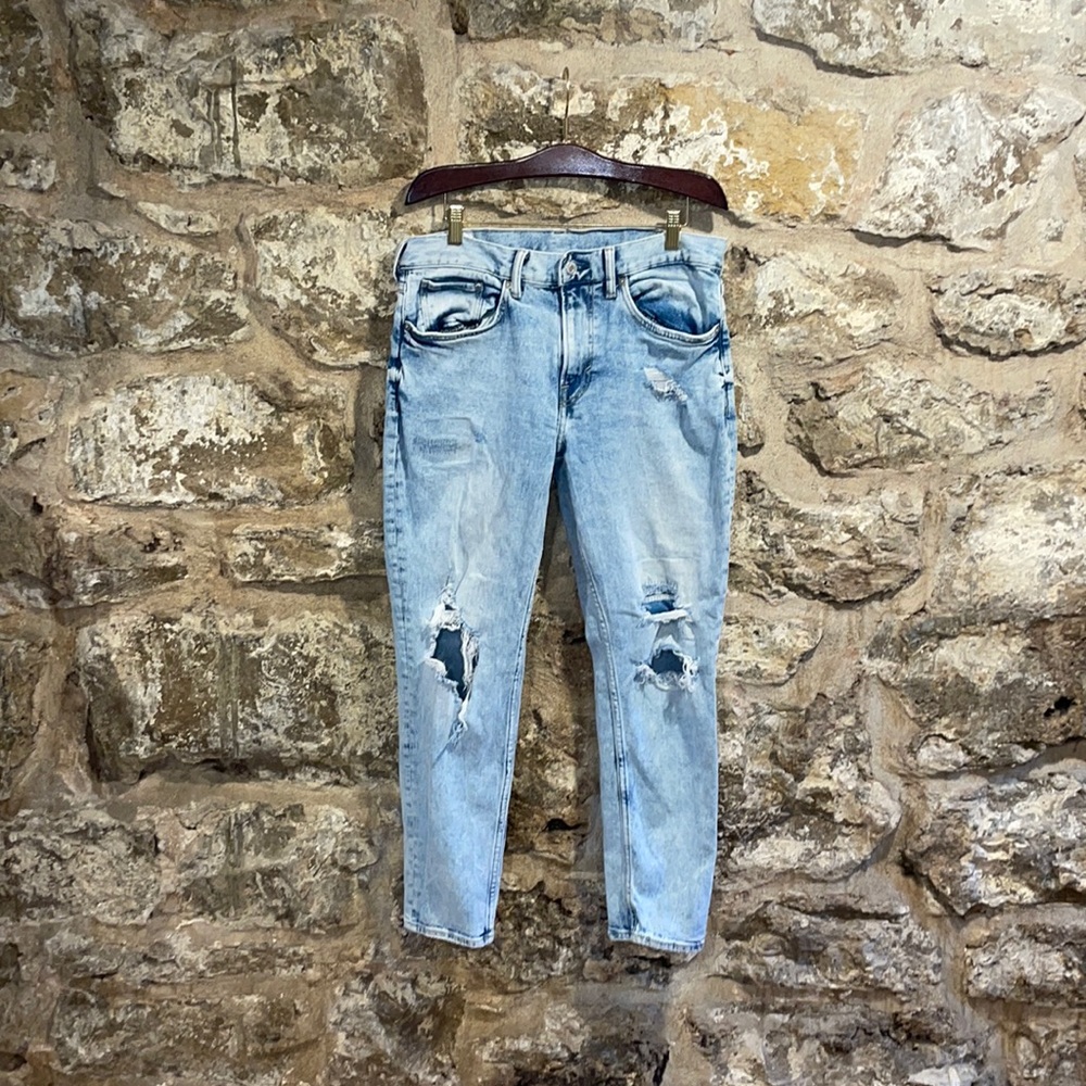 H&M washed ripped jeans